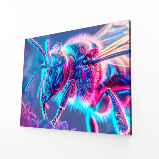 Vaporwave Bee Art