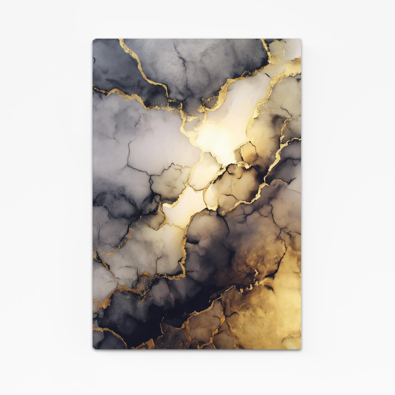 Veined Marble Glow Gold Canvas Art – veined marble glow gold canvas print