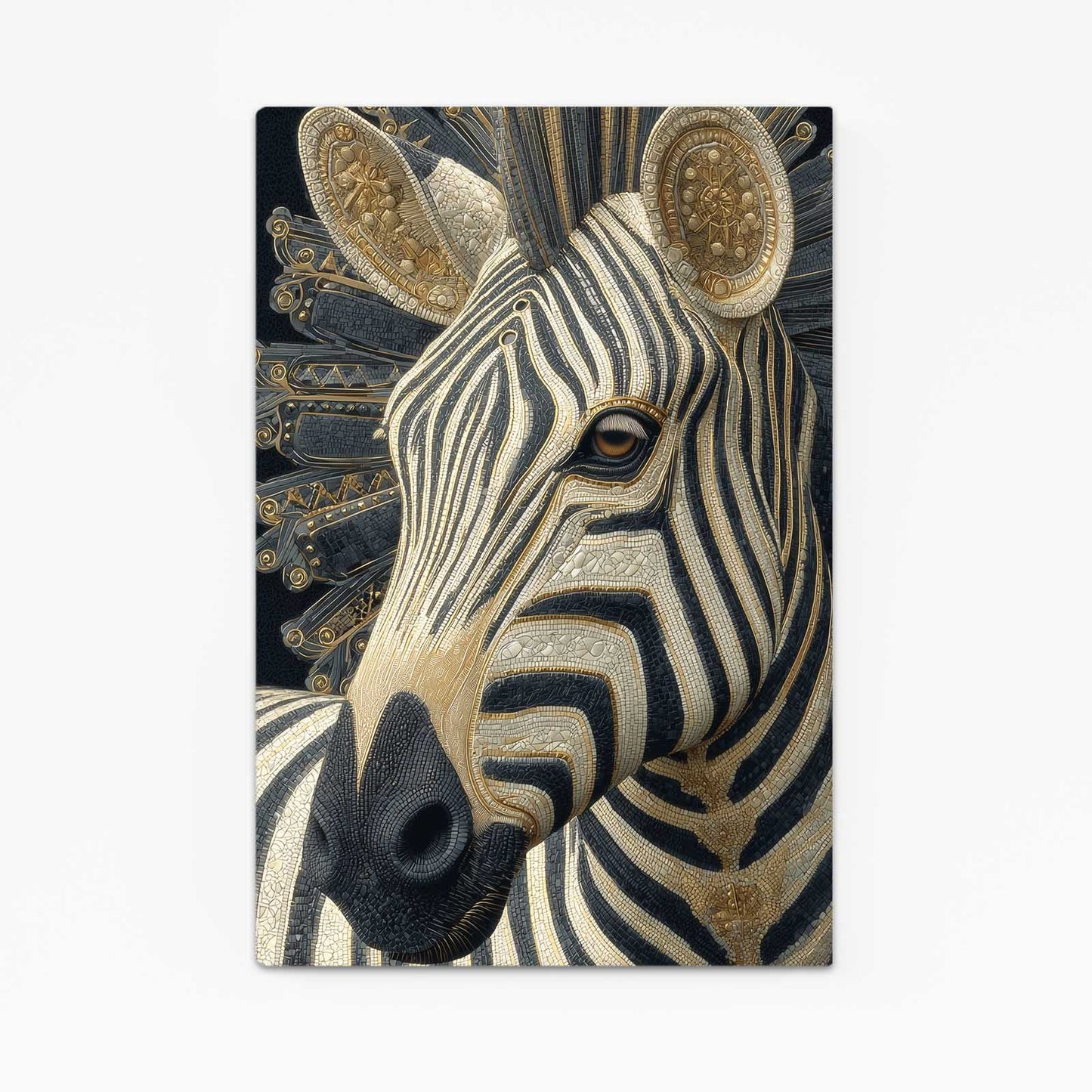 Vertical Zebra Art – vertical canvas print