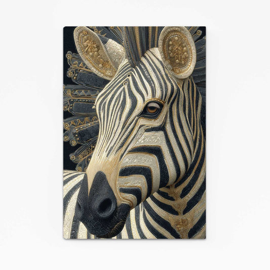Vertical Zebra Art – vertical canvas print