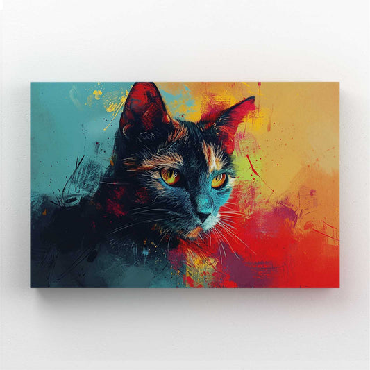 Vibrant Cat Wall Art