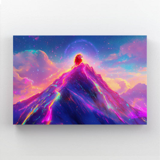 Vibrant Mountain Lion Art