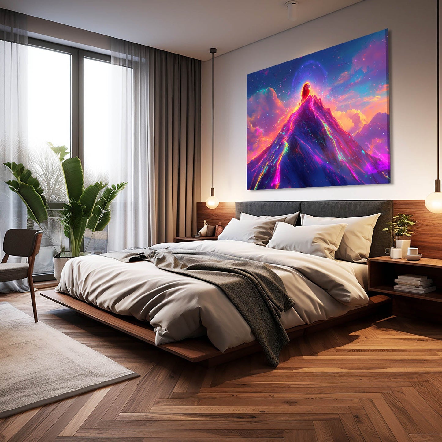 Vibrant Mountain Lion Art