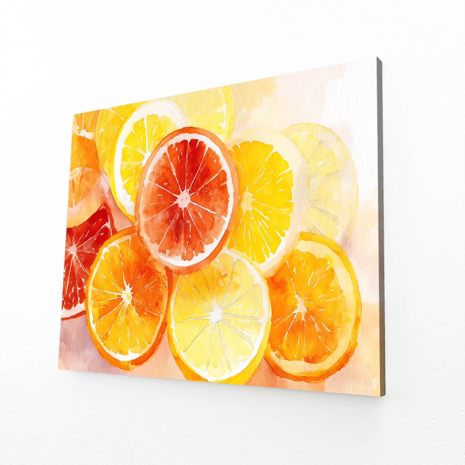 Vibrant Orange Slices Fruit Art – vibrant orange slices fruit canvas print