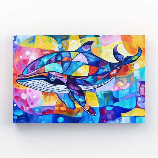 Vibrant Pop Art Whale