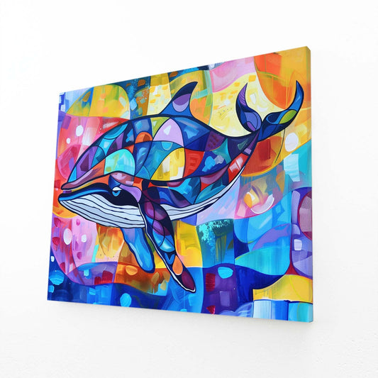 Vibrant Pop Art Whale