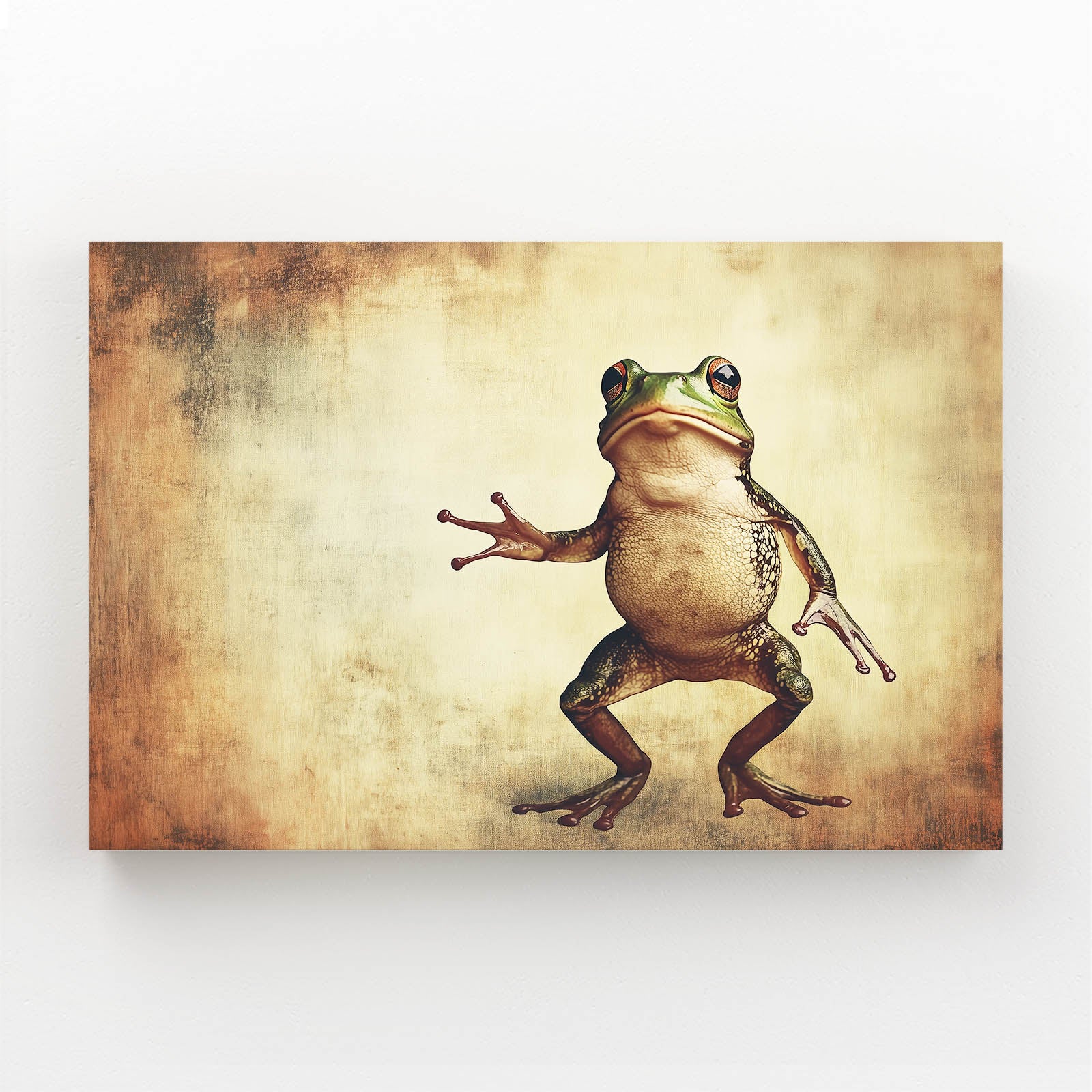Vintage Dancing Frog Wall Art – vintage dancing frog frog canvas print