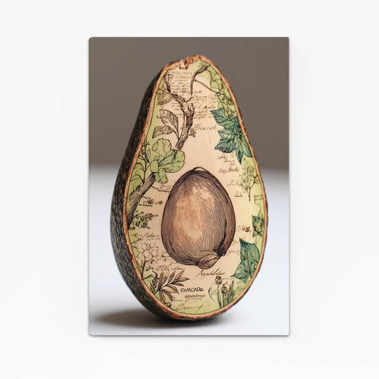 Vintage Map Avocado Fruit Art – vintage map avocado fruit canvas print