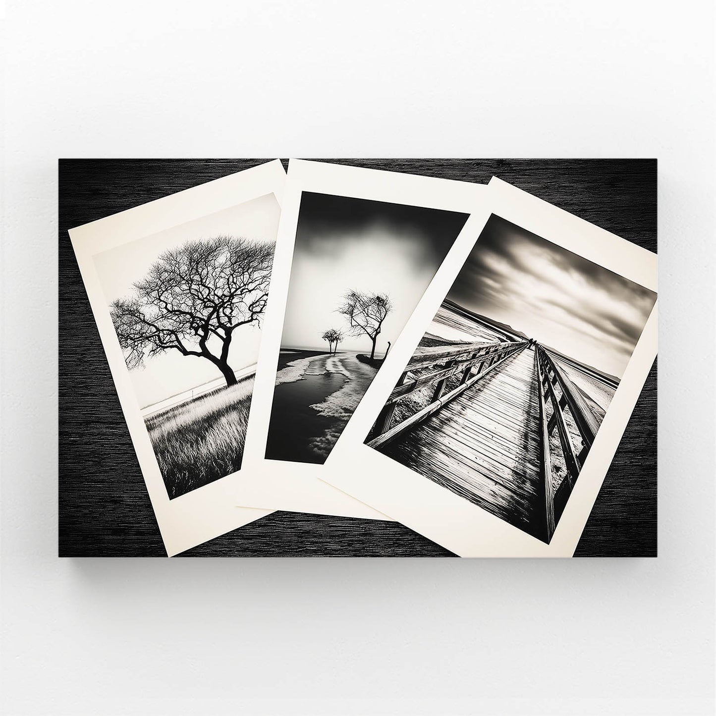 Vintage Postcard Triptych Photography Wall Art – vintage postcard triptych photography canvas print