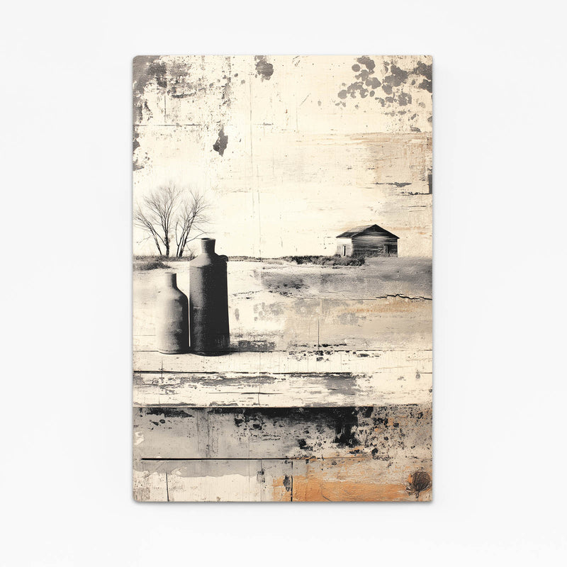 Vintage Silo Farmhouse Farmhouse Art – vintage silo farmhouse farmhouse canvas print