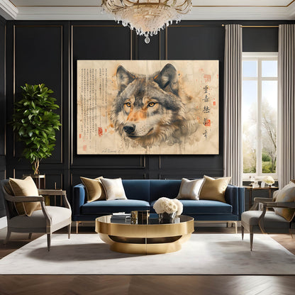 Vintage Wolf Art
