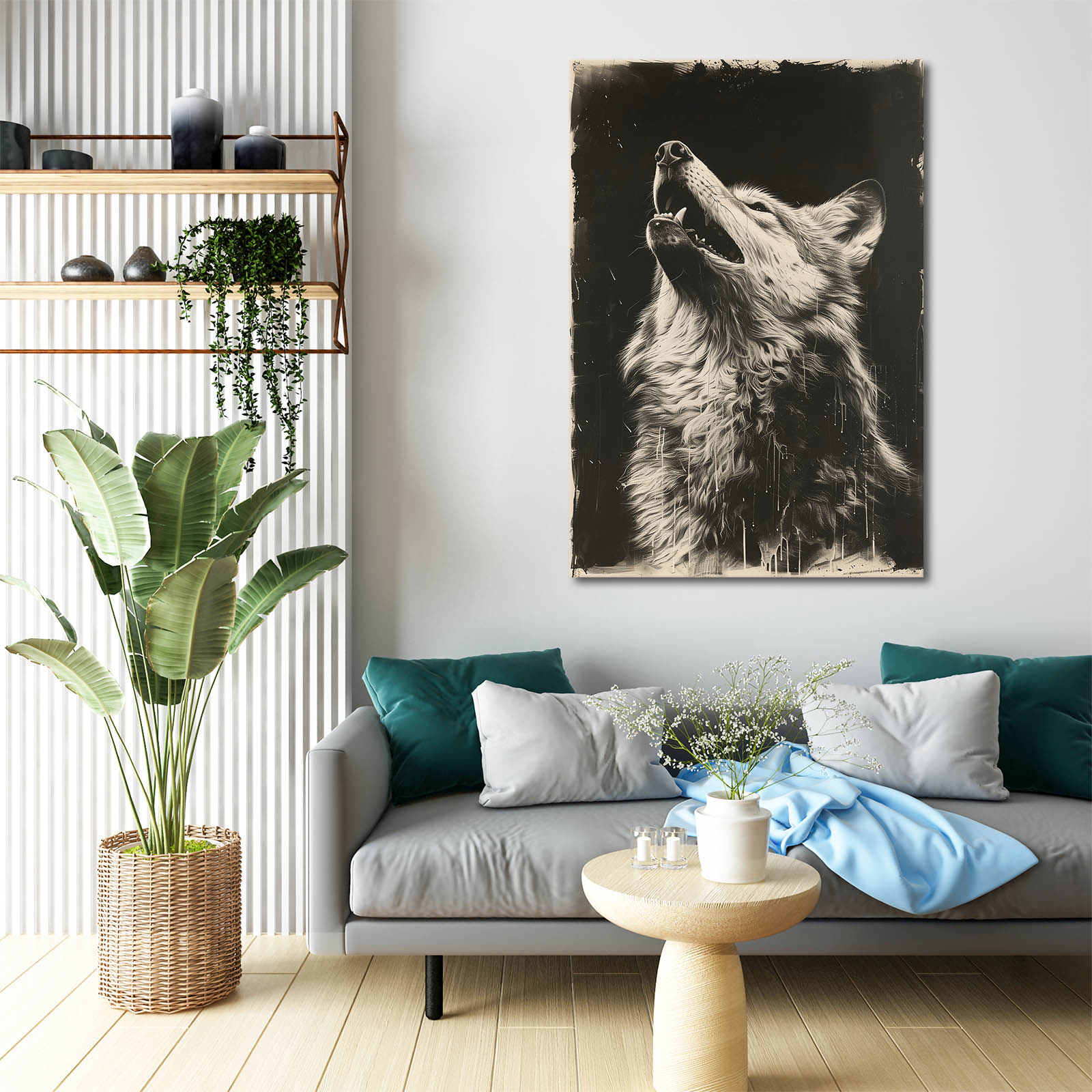 Vintage Wolf Wall Art