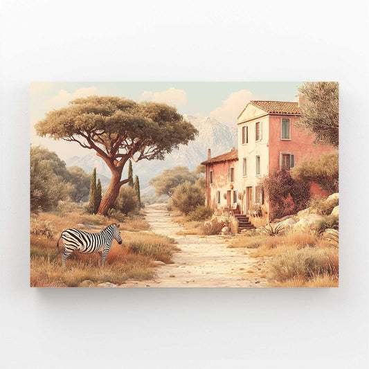 Vintage Zebra Wall Art – vintage canvas print