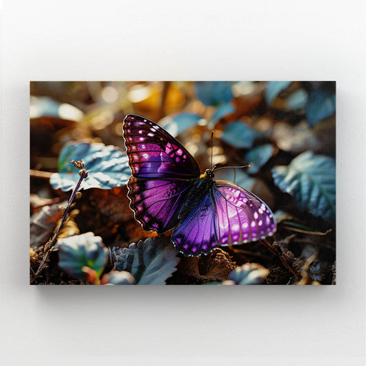 Violet Glow Butterfly Wall Art