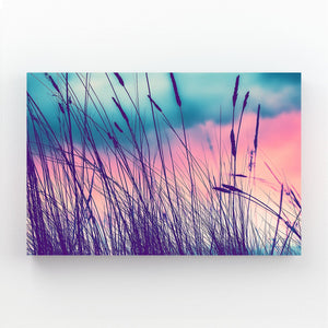 Violet Grass Photography Art Prints