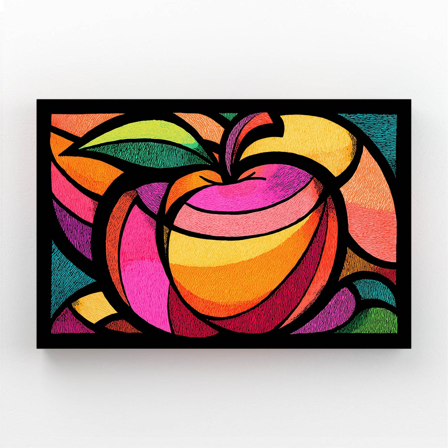 Vivid Glass Panels Apple Canvas Art – vivid glass panels apple canvas print