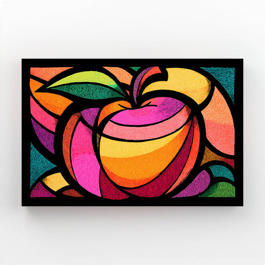 Vivid Glass Panels Apple Canvas Art – vivid glass panels apple canvas print