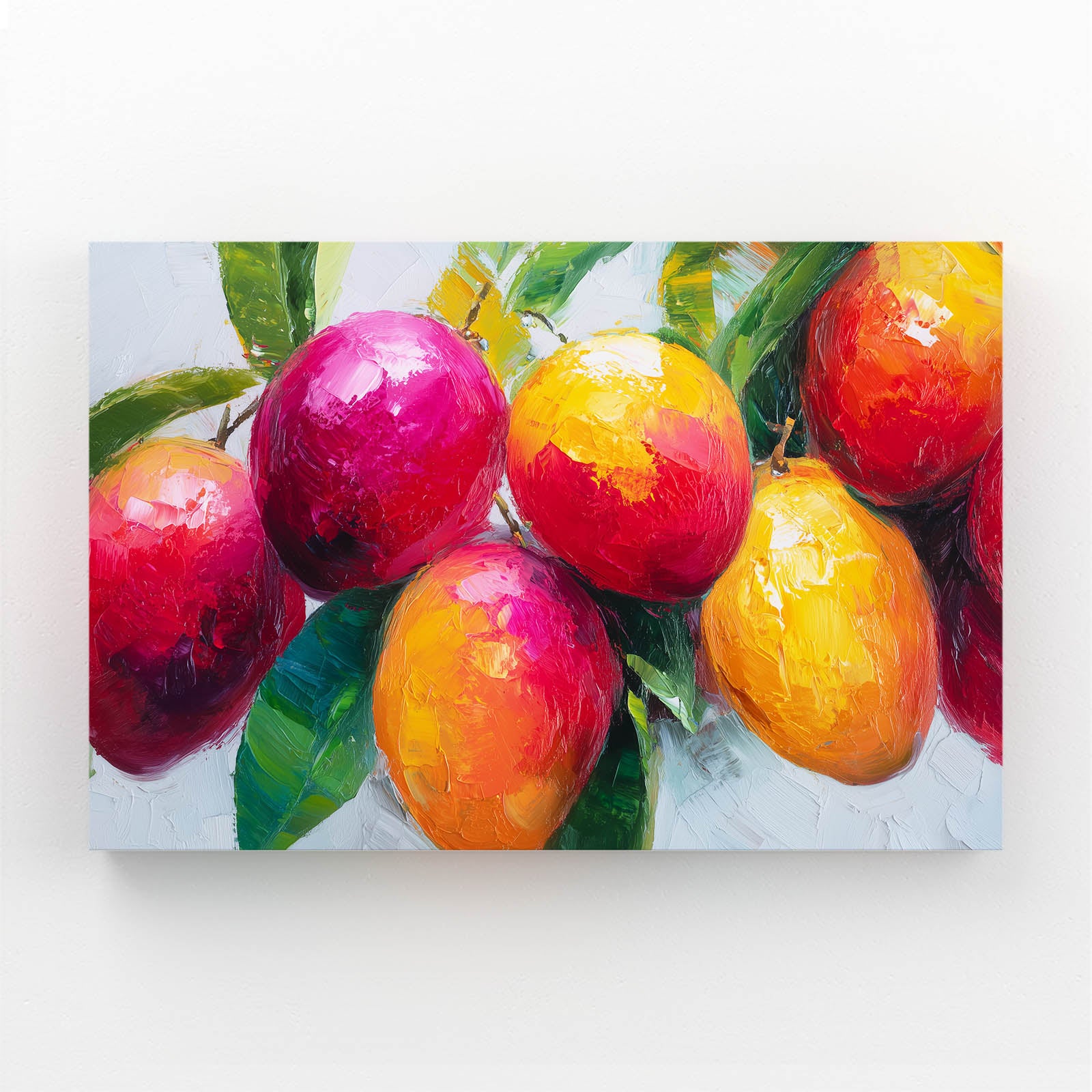 Vivid Mango Cluster Fruit Wall Art – vivid mango cluster fruit canvas print