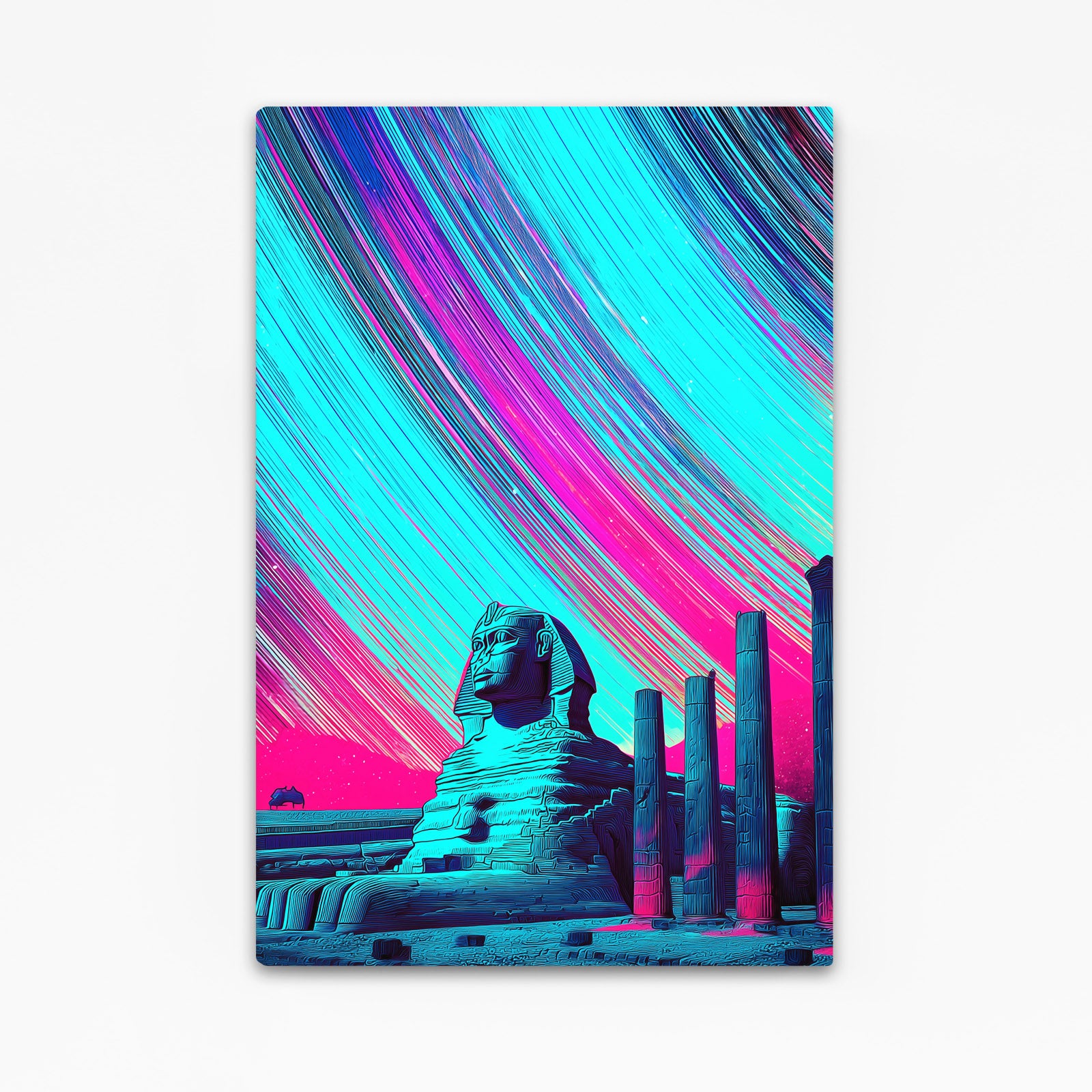 Vivid Sphinx Gradient Egyptian Prints – vivid sphinx gradient egyptian canvas print
