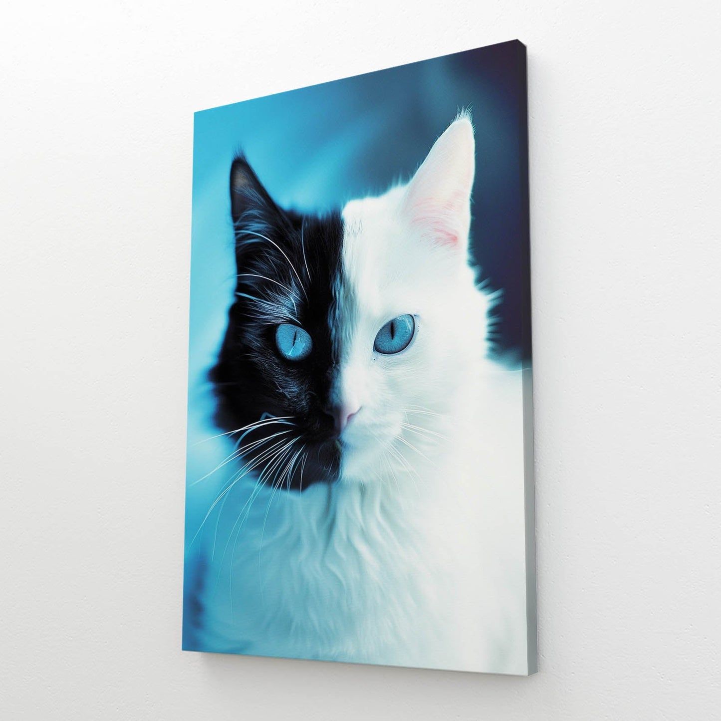 Wall Art Black And White Cat
