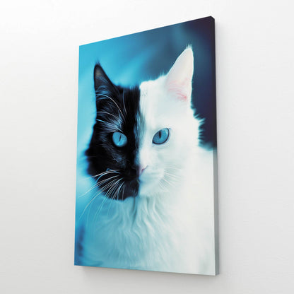 Wall Art Black And White Cat