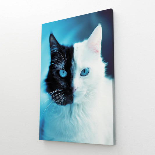 Wall Art Black And White Cat