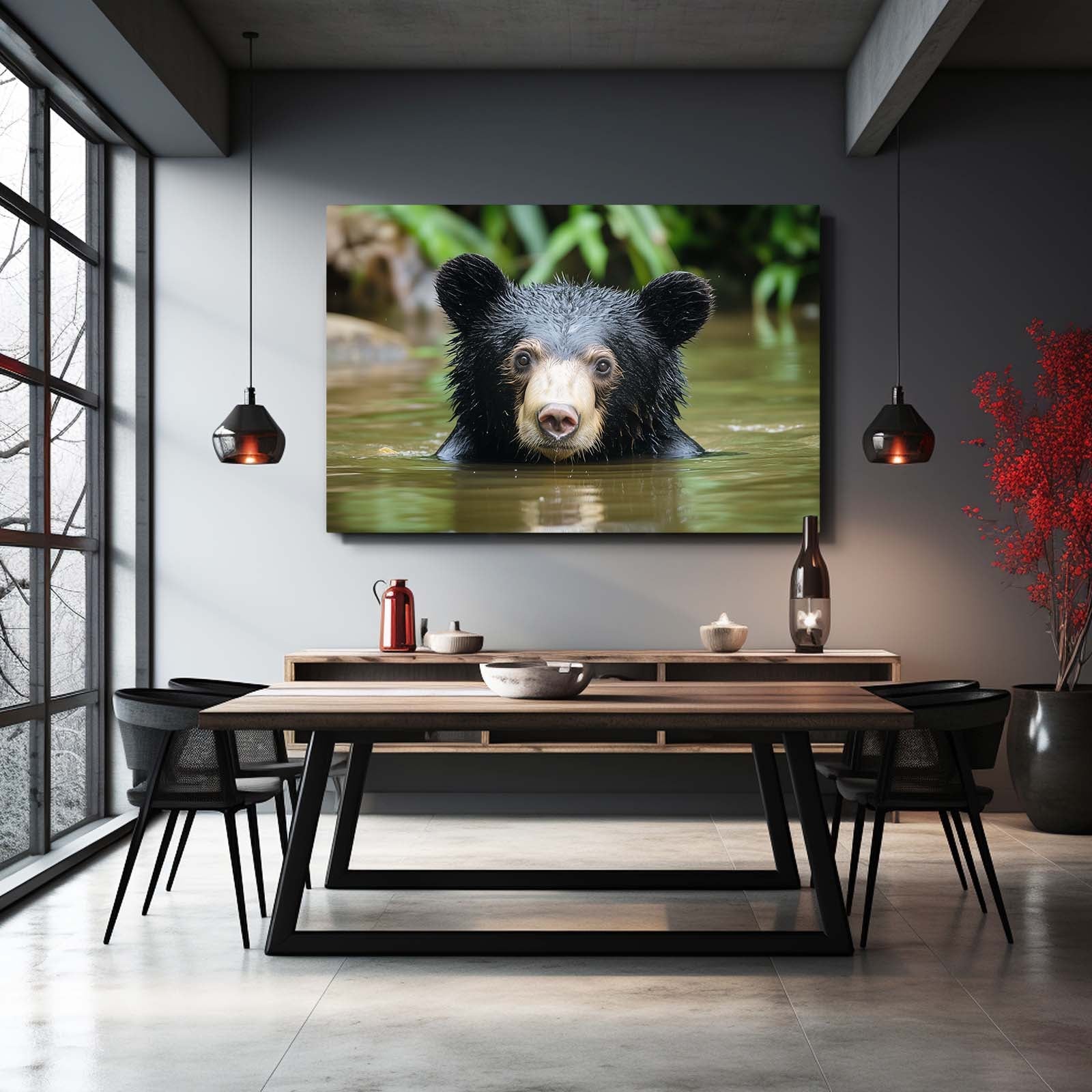 Wall Art Black Bear