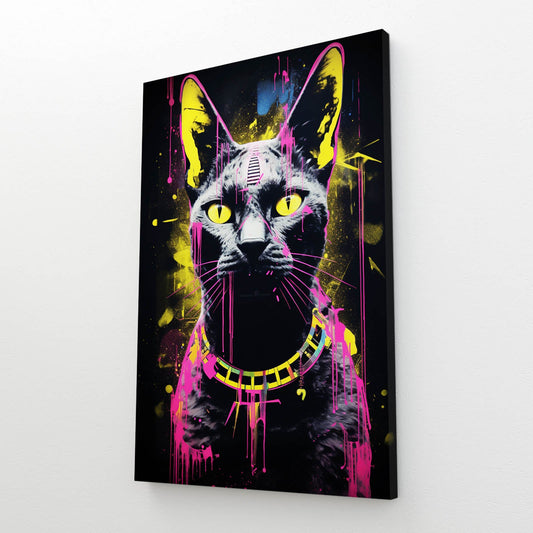 Wall Art Black Cat