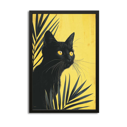 Wall Art Golden Gaze Cat