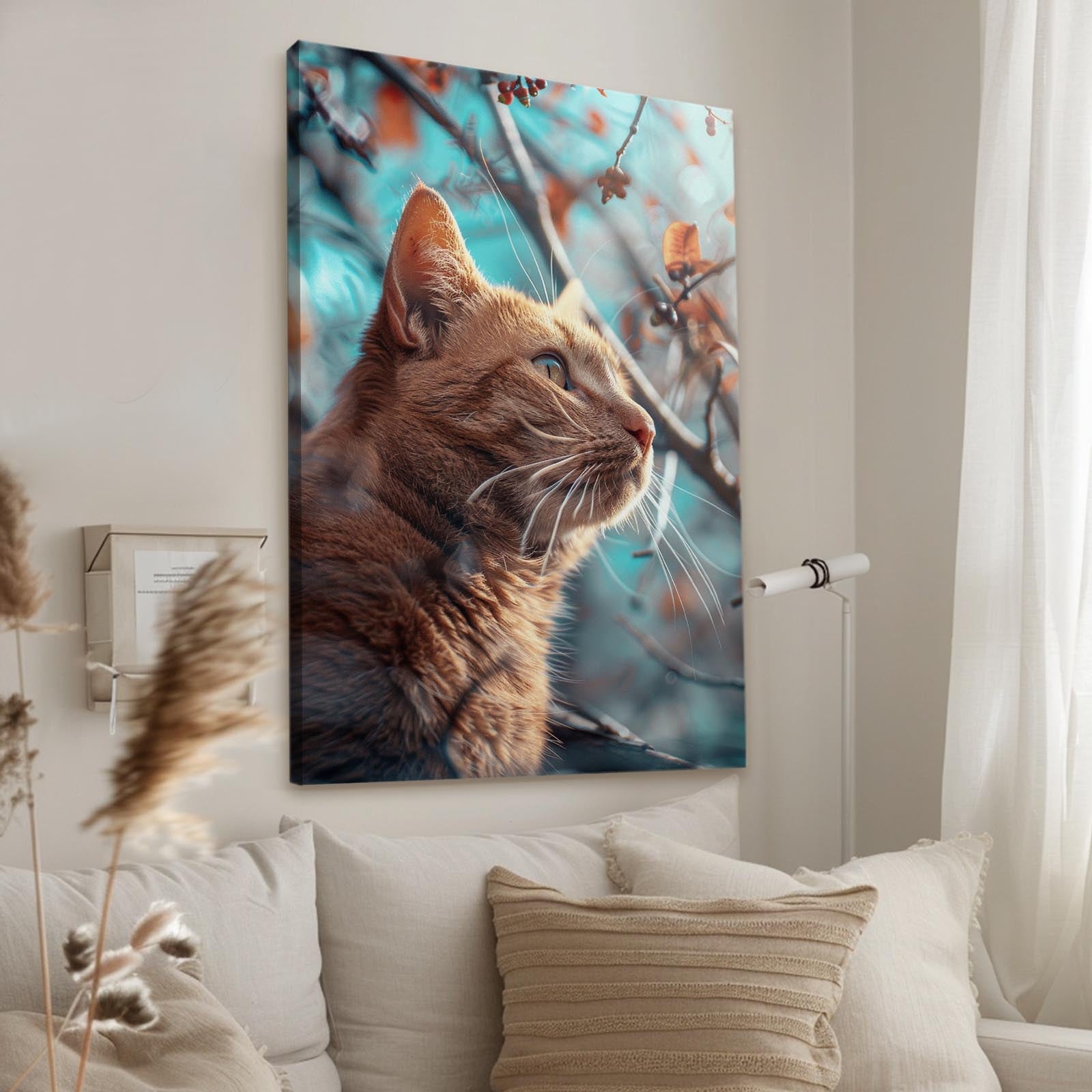 Wall Art Orange Cat