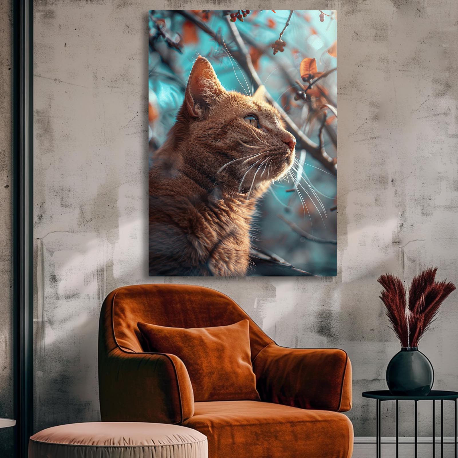 Wall Art Orange Cat