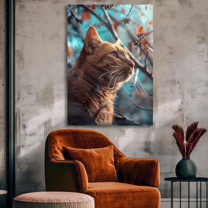 Wall Art Orange Cat