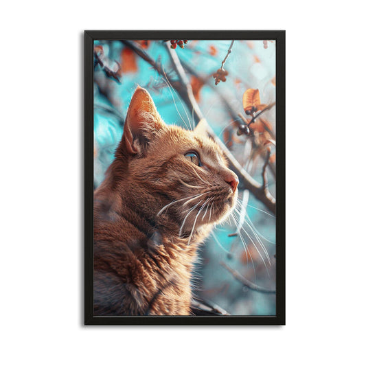 Wall Art Orange Cat – canvas print on white background