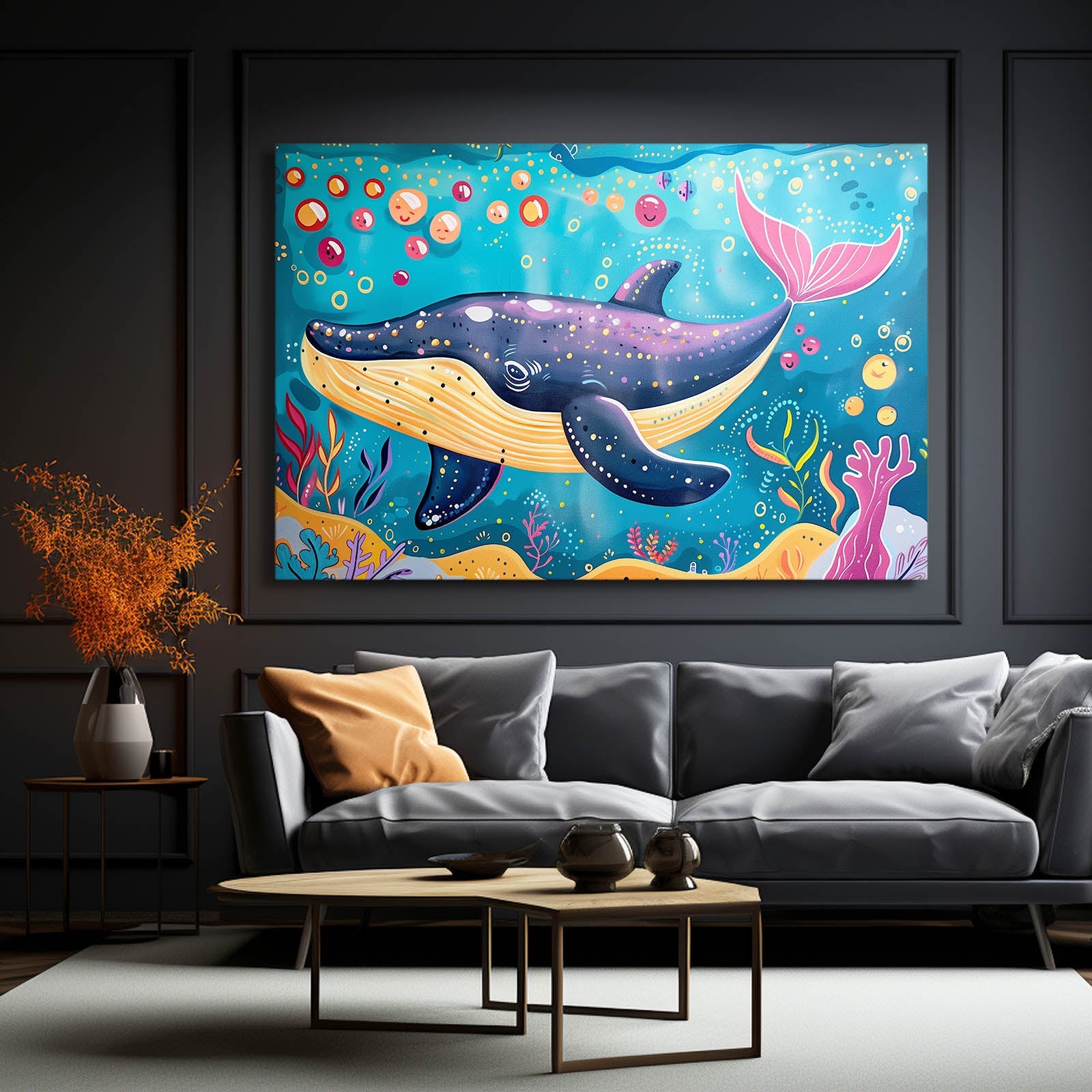 Wall Art Whale Nursery