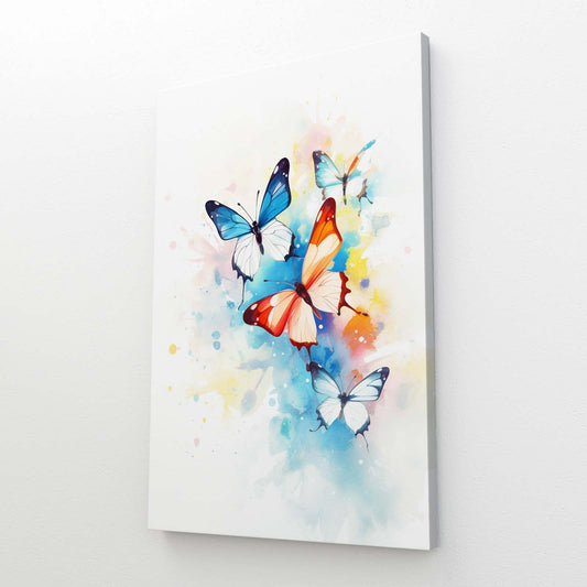 Color Splash Butterfly Wall Art