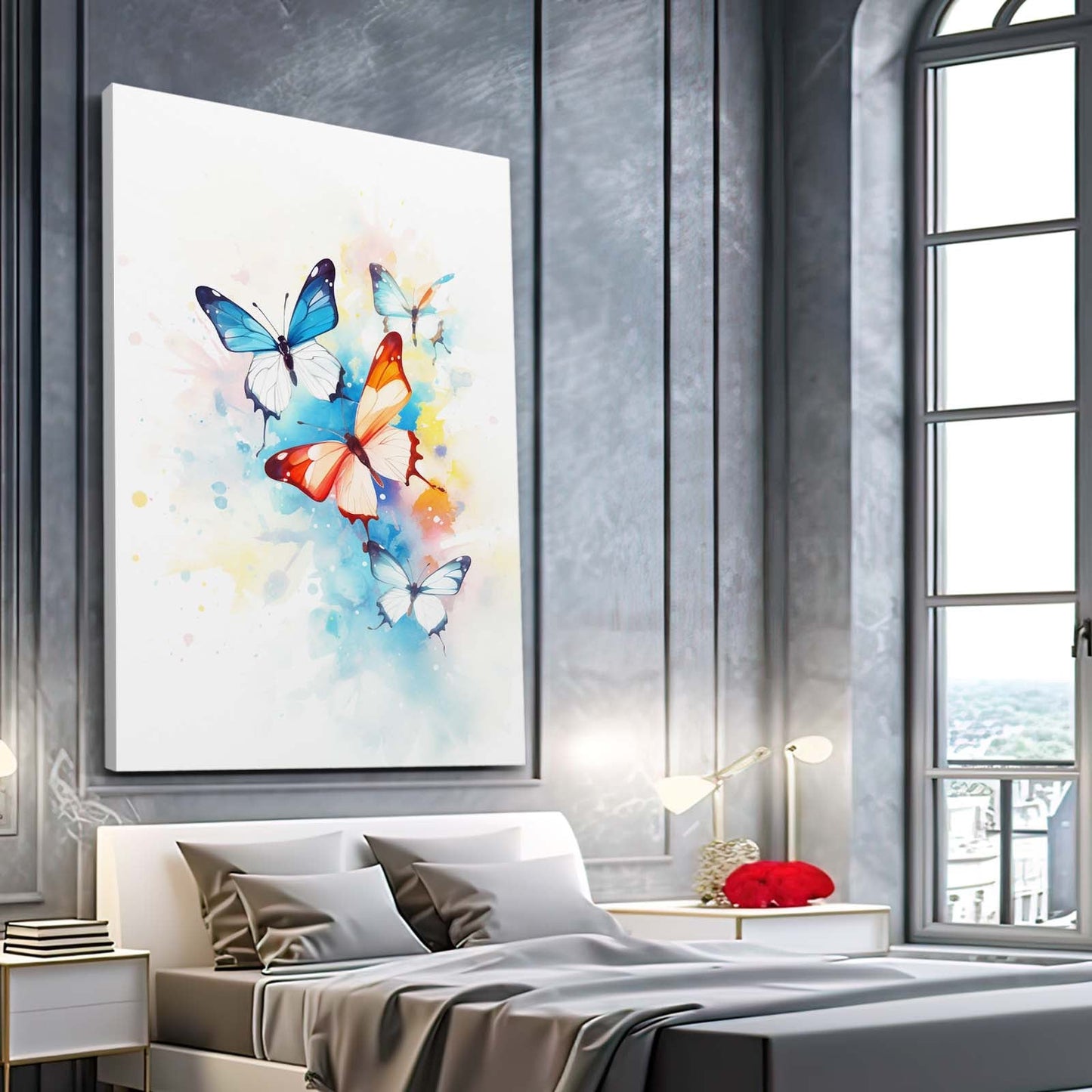 Color Splash Butterfly Wall Art