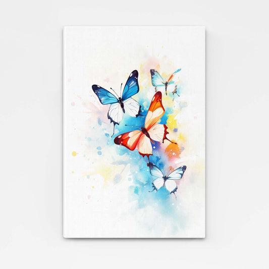 Color Splash Butterfly Wall Art