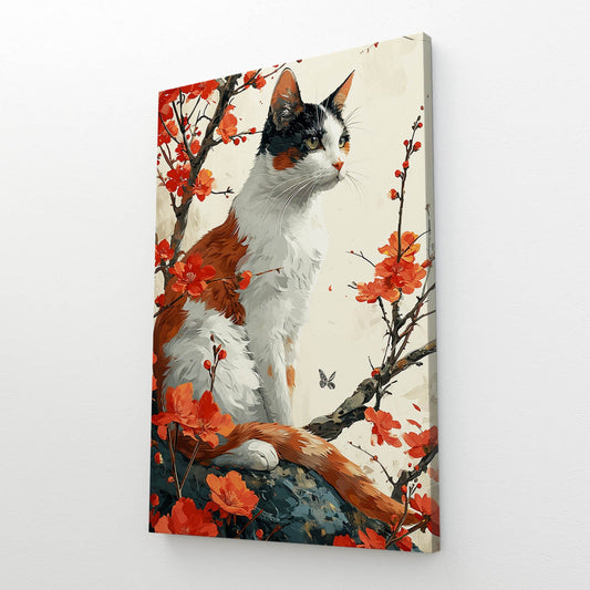 Wall Canvas Cat Art