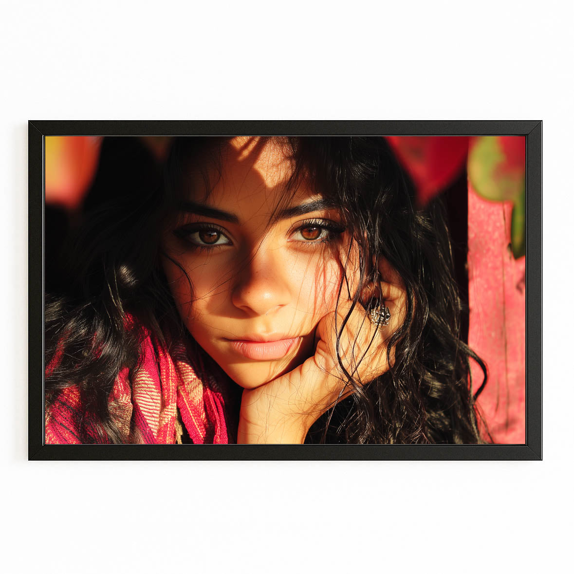 Warm Light Portrait Women Photography Prints Wall Art — photography canvas print, canvas print on white background