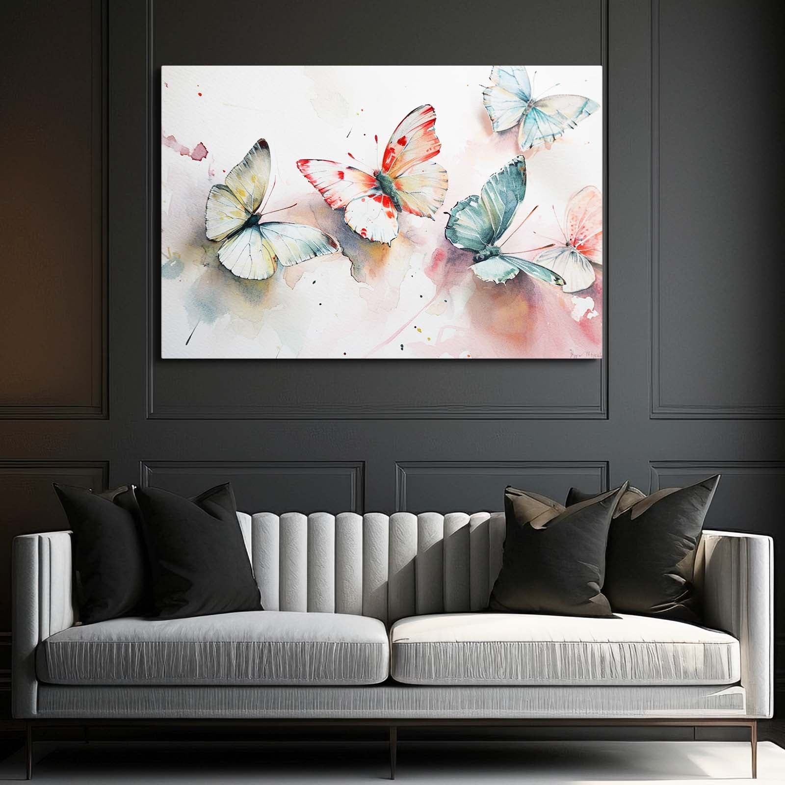 Watercolor Butterfly Wall Art
