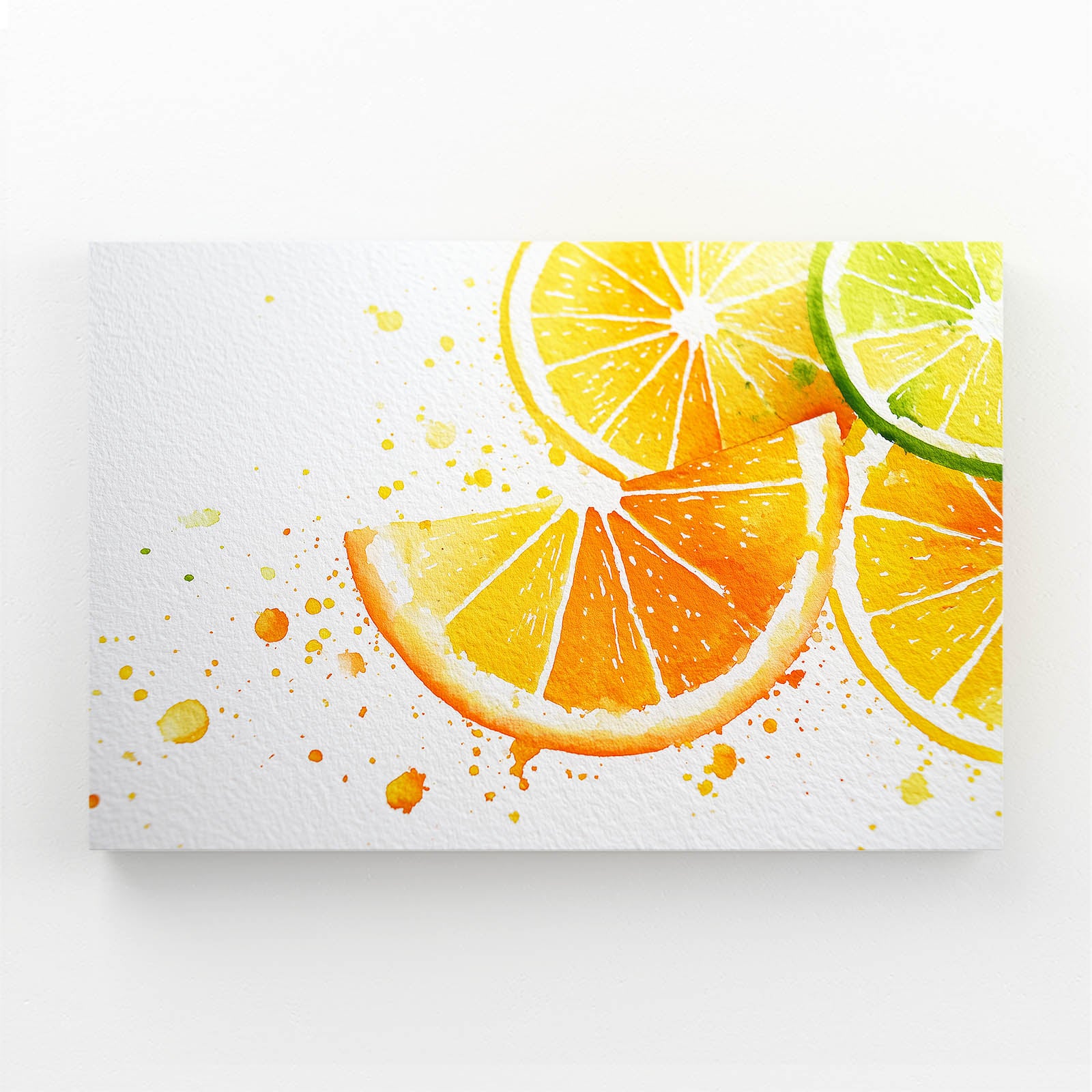 Watercolor Citrus Slices Fruit Canvas Art – watercolor citrus slices fruit canvas print