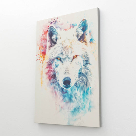 Watercolor Wolf Art