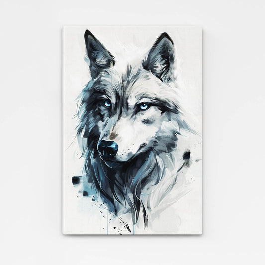 Watercolor Wolf Wall Art