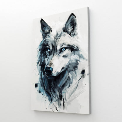 Watercolor Wolf Wall Art