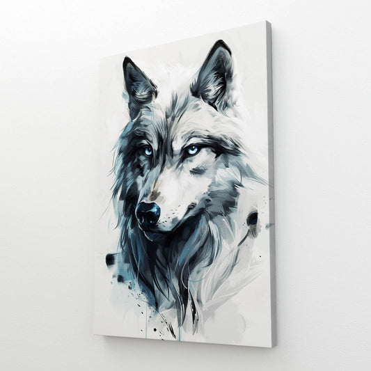 Watercolor Wolf Wall Art