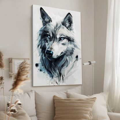 Watercolor Wolf Wall Art