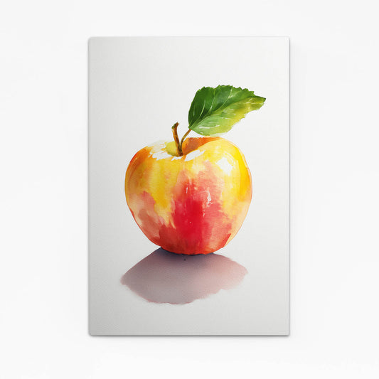 Watercolor Yellow Apple Prints – watercolor yellow apple canvas print