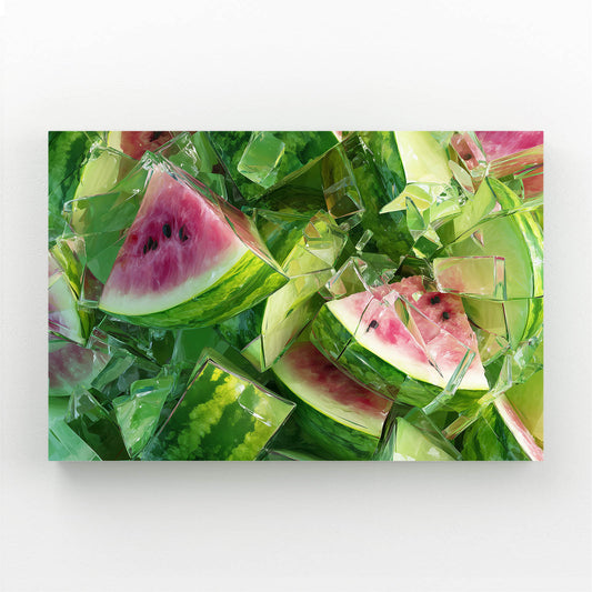 Watermelon Chunks Fresh Fruit Canvas – watermelon chunks fresh fruit canvas print