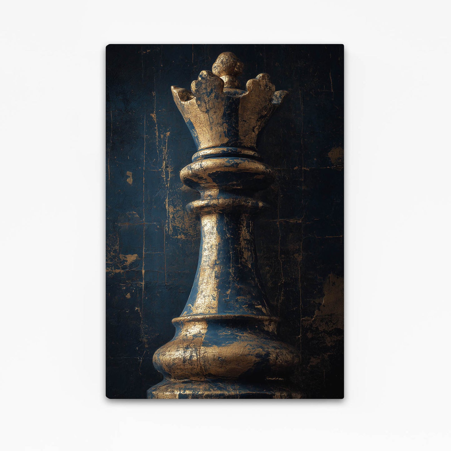 Weathered Bronze Queen Chess Art – weathered bronze queen chess canvas print