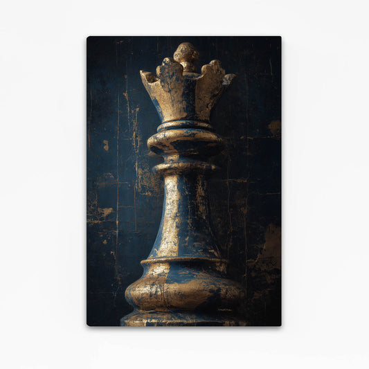 Weathered Bronze Queen Chess Art – weathered bronze queen chess canvas print